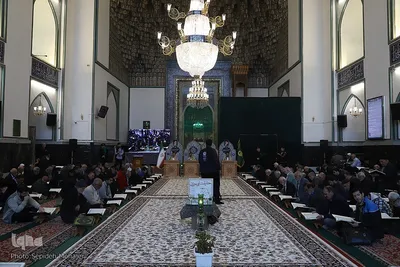 جزء‌خوانی قرآن در مسجد گوهرشاد حرم رضوی