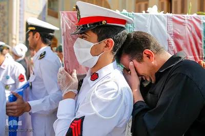 استقبال و تشییع پیکر ۴ شهید حادثه ناوچه کنارک در شیراز