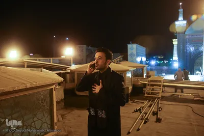 تعویض پرچم گنبد حرم رضوی در آغاز ماه محرم