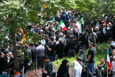 تشییع پیکر ۶۰ شهید اقتدار در تهران