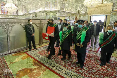 حضور خدام حرم حضرت زینب (س) در حرم مطهر شاهچراغ (ع‎‎)