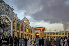 نورافشانی آستان مقدس حضرت احمدی و محمدی(ع) در شیراز‎‎