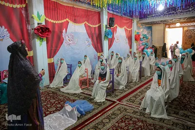 آیین جشن تکلیف دختران در حرم مطهر حضرت شاهچراغ(ع)