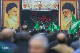 اجتماع عزاداران فاطمی در میدان هفت تیر تهران