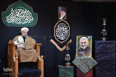 مراسم عزاداری شهادت حضرت فاطمه (س) در بیت امام جمعه تبریز
