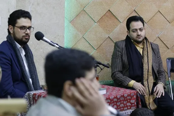 تلاوت سیدمحمدجواد حسینی و سعید پرویزی در حسینیه فاطمة‌الزهرا(س) + عکس