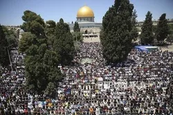 160 Ribu Muslim Palestina Ikut Jumatan Terakhir Ramadhan di Al Aqsa