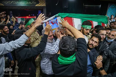 وداع با پیکر شهید «آرمان علی‌وردی» در معراج شهدای تهران