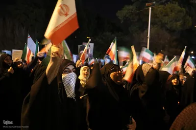 تجمع دانشجویان دانشگاه شیراز در حمایت از ایران مقتدر