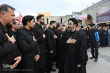 عکس | پیکر وزیر اطلاعات در حرم رضوی به خاک سپرده شد