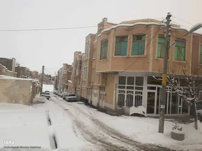 طبیعت برفی مناطق شهری و روستایی اهر