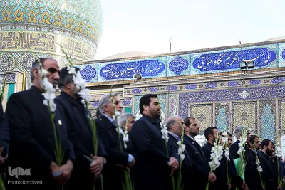مراسم تعویض پرچم آستان مقدس حضرت عبدالعظیم حسنی(ع)