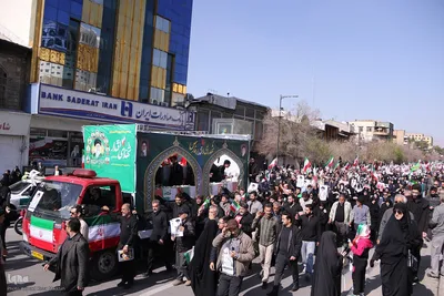 مراسم وداع و تشییع پیکر مطهر شهدای حملات متجاوزانه آمریکایی - صهیونیستی در شیراز
