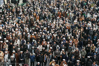 تجمع حوزویان و علما در پی شهادت سردار قاسم سلیمانی