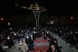مراسم عزاداری شب چهارم محرم در هیئت میثاق با شهدا در دانشگاه افسری امام علی(ع) تهران