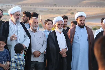 مراسم اهتزاز پرچم مزین به نام امیر المومنین علیه السلام در ملایر