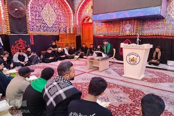 محفل قرآنی کاروان اربعینی المصطفی در خیمه‌گاه حسینی + فیلم و عکس