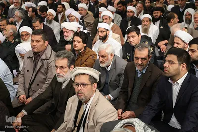 دیدار مسئولان نظام و میهمانان کنفرانس وحدت اسلامى‌ با رهبر انقلاب