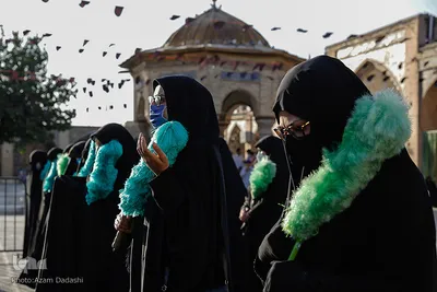 سیاهپوشان آستان مقدس امامزاده حسین (ع) قزوین