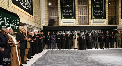 دومین شب مراسم عزاداری حضرت اباعبدالله الحسین علیه‌السلام در محضر رهبر انقلاب