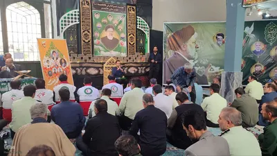 مراسم هفتمین روز شهادت رئیس جمهور شهید و همراهان ایشان در ملایر‎