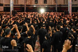 آیین عزاداری شب ششم محرم مسجد امام حسین(ع) سمنان