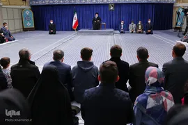 دیدار رهبر معظم انقلاب با خانواده شهدای حادثه‌ تروریستی شاهچراغ(ع) شیراز