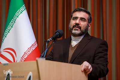 محمدمهدی اسماعیلی، وزیر فرهنگ‌ و ارشاد اسلامی در مراسم تودیع و معارفه رئیس سازمان حج و زیارت