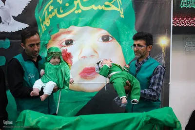 مراسم شیرخوارگان حسینی در امامزاده سیدمحسن(ع) تیرانچی