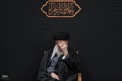 اولین شب مراسم عزاداری شهادت حضرت زهرا(س) با حضور رهبر معظم انقلاب