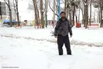 برف زمستانی در اهر