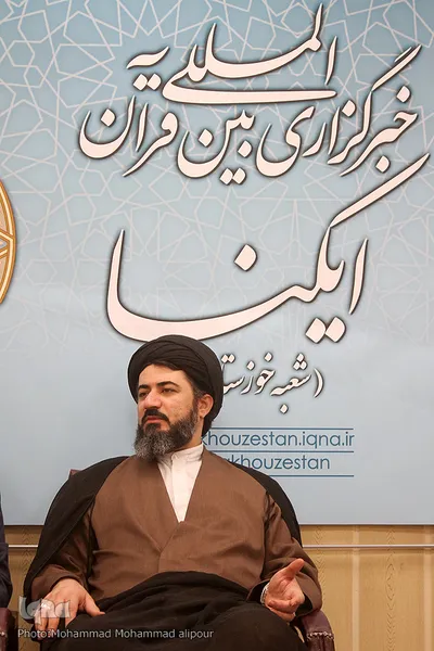 حضور حجت‌الاسلام طباطبایی،‌رئیس حوزه هنری خوزستان در تحریریه ایکنا خوزستان 