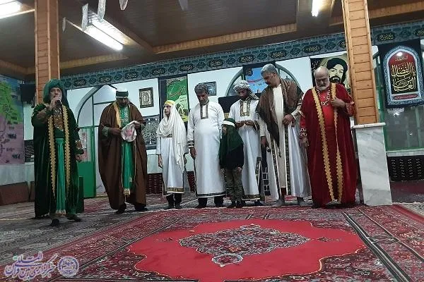 هشتمین شب از برگزاری چهاردهمین سوگواره تعزیه «غریب» شهرستان نور