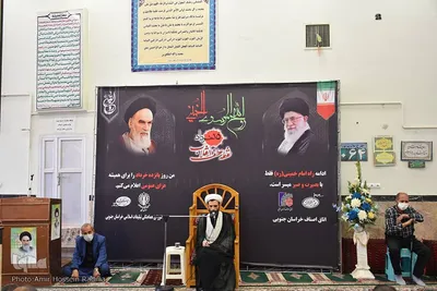 گرامیداشت شهدای ۱۵ خرداد در مسجد بازار بیرجند