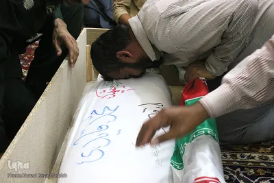مراسم وداع خانواده شهید محمد قائدی