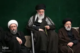 مراسم عزاداری شب تاسوعای حسینی در حسینه امام‌خمینی(ره)