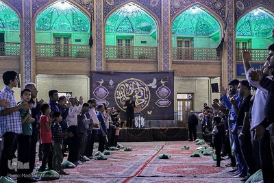حرم شاهچراغ(ع) در سوگ جوادالائمه(ع)‎‎