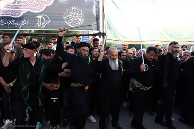 رژه عزاداران شاه حسین گوی استان آذربایجان شرقی در اهر