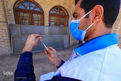 واکسیناسیون بازاریان در زنجان‎‎