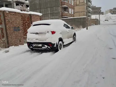 طبیعت برفی مناطق شهری و روستایی اهر