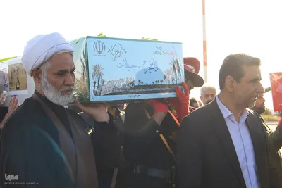 مراسم استقبال از شهدای گمنام در بیرجند