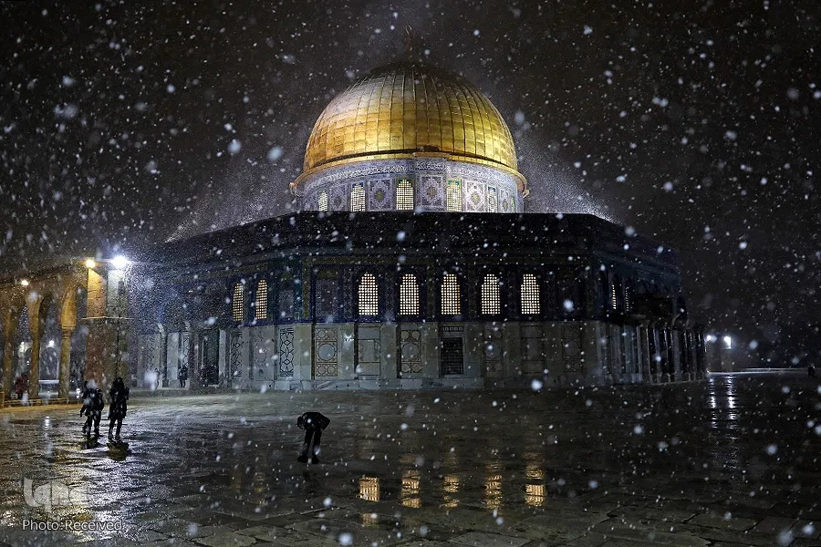 موجة ثلوج تحاصر بيت المقدس وبلاد الشام