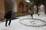 بارش برف در اهر