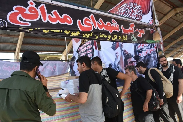 خدمت‌رسانی روزانه به 10 هزار زائر اربعین در موکب شهدای مدافع حرم مرز خسروی