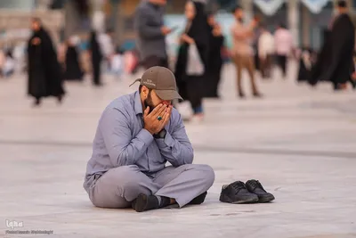 قرائت دعای عرفه در مسجد مقدس جمکران