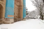 برف زمستانی در اهر