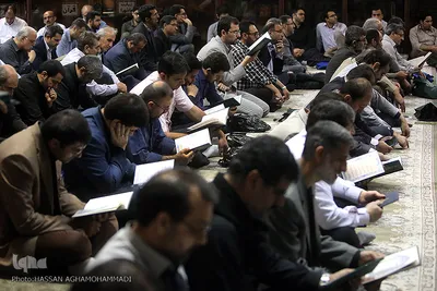 مراسم یادبود دو جهادگر شهید حادثه تروریستی مجلس