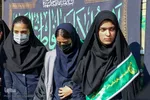 وداع با شهید گمنام در مدرسه دخترانه امام حسین(ع)