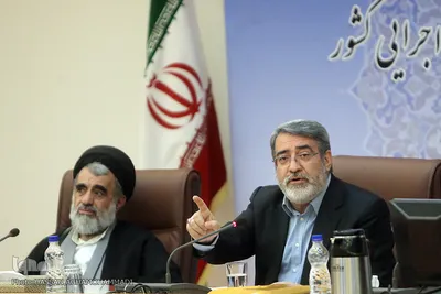  عبدالرضا رحمانی‌فضلی، وزیر کشور و حجت‌الاسلام سیداحمد زرگر، دبیر ستاد امر به معروف و نهی از منکر