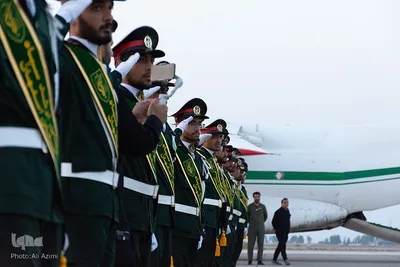 استقبال از پیکر مطهر سردار شهید نیلفروشان در فرودگاه اصفهان